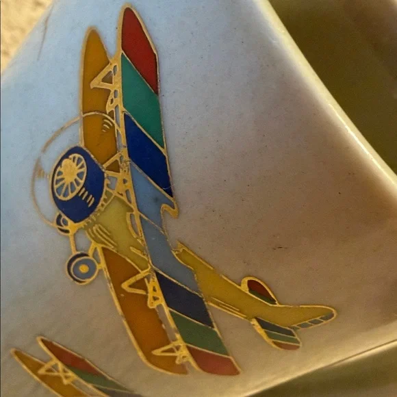 OTAGIRI Flying Biplanes Vintage Mug Set - Picture 8 of 12